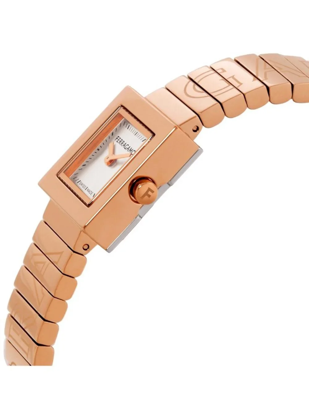 NWT Ferragamo Portrait Quartz Silver Dial Ladies Watch